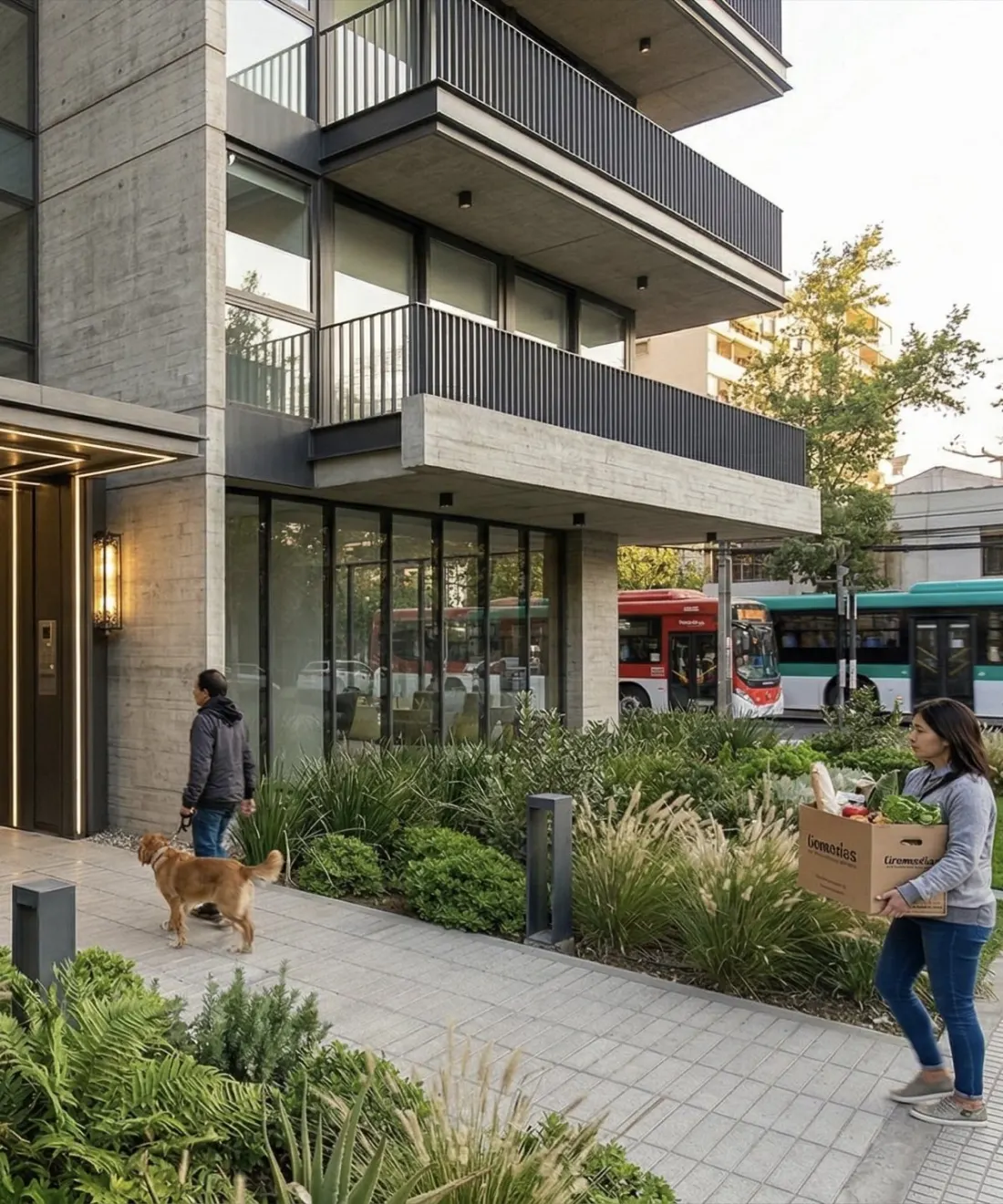 Edificio residencial administrado en el sector oriente de Santiago